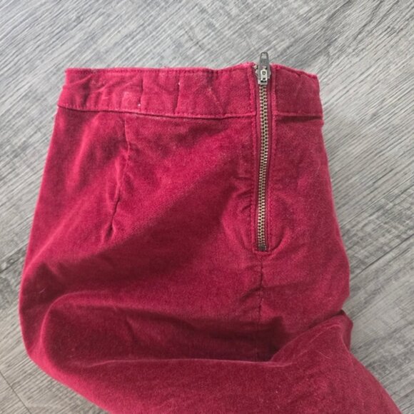 Mossimo Supply Co Red Studded Velvet Embellished Pencil Skirt - Picture 2 of 2